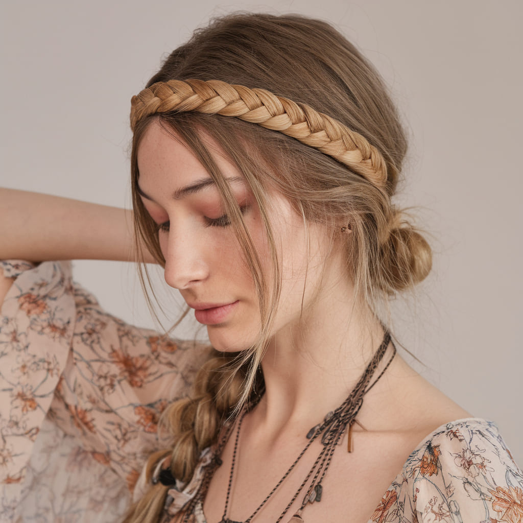 Boho Braided Headband