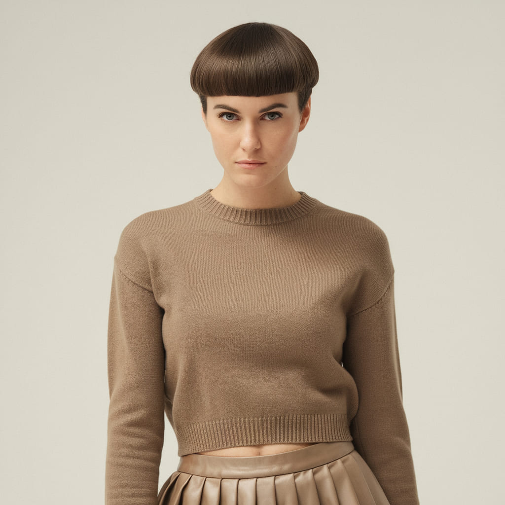 Cropped Bowl Cut for a Retro Edge