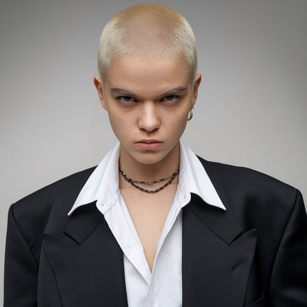 Edgy Buzz Cut for a Bold Look