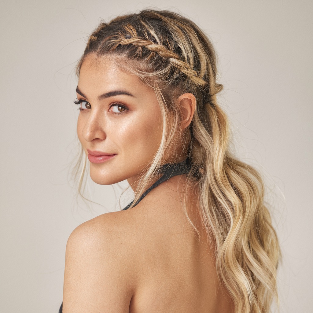 Half Up Braids