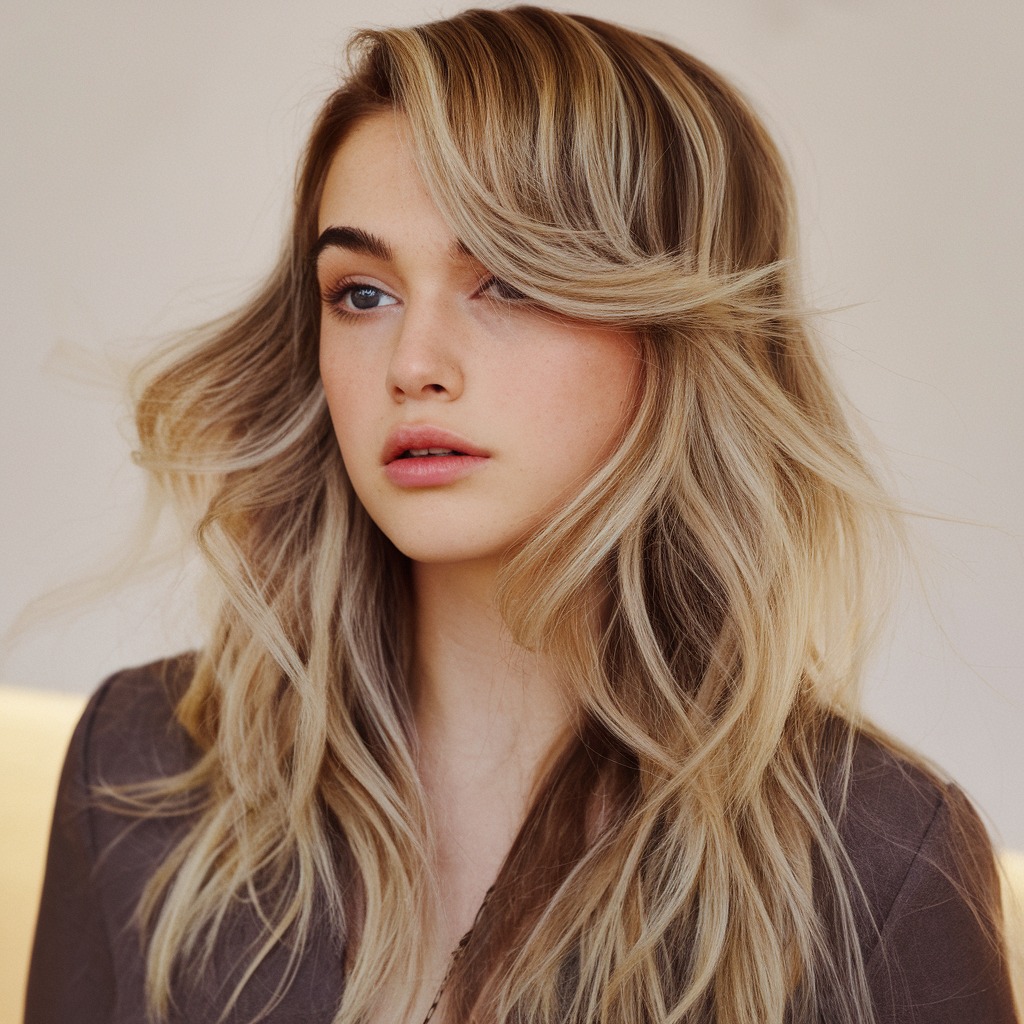 Layered Blowout with Beachy Waves