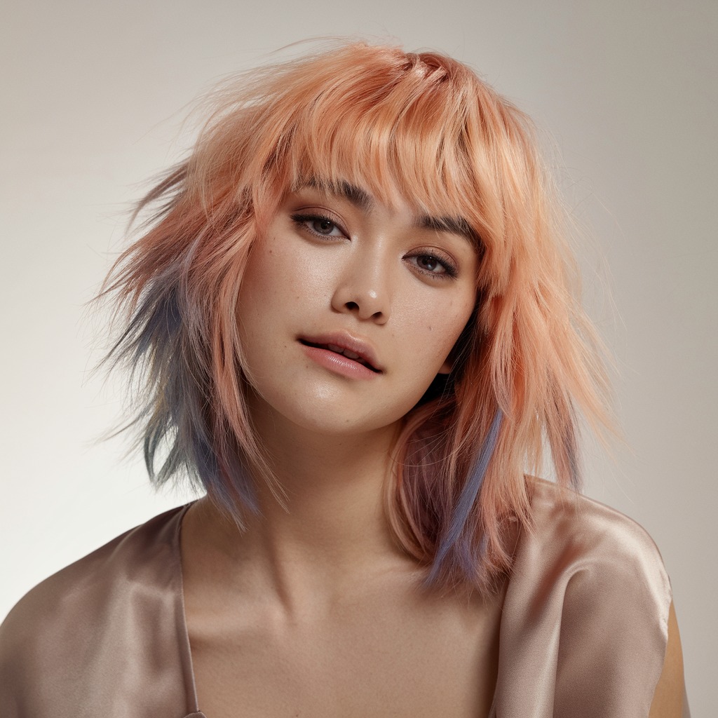 Light Peach Bangs