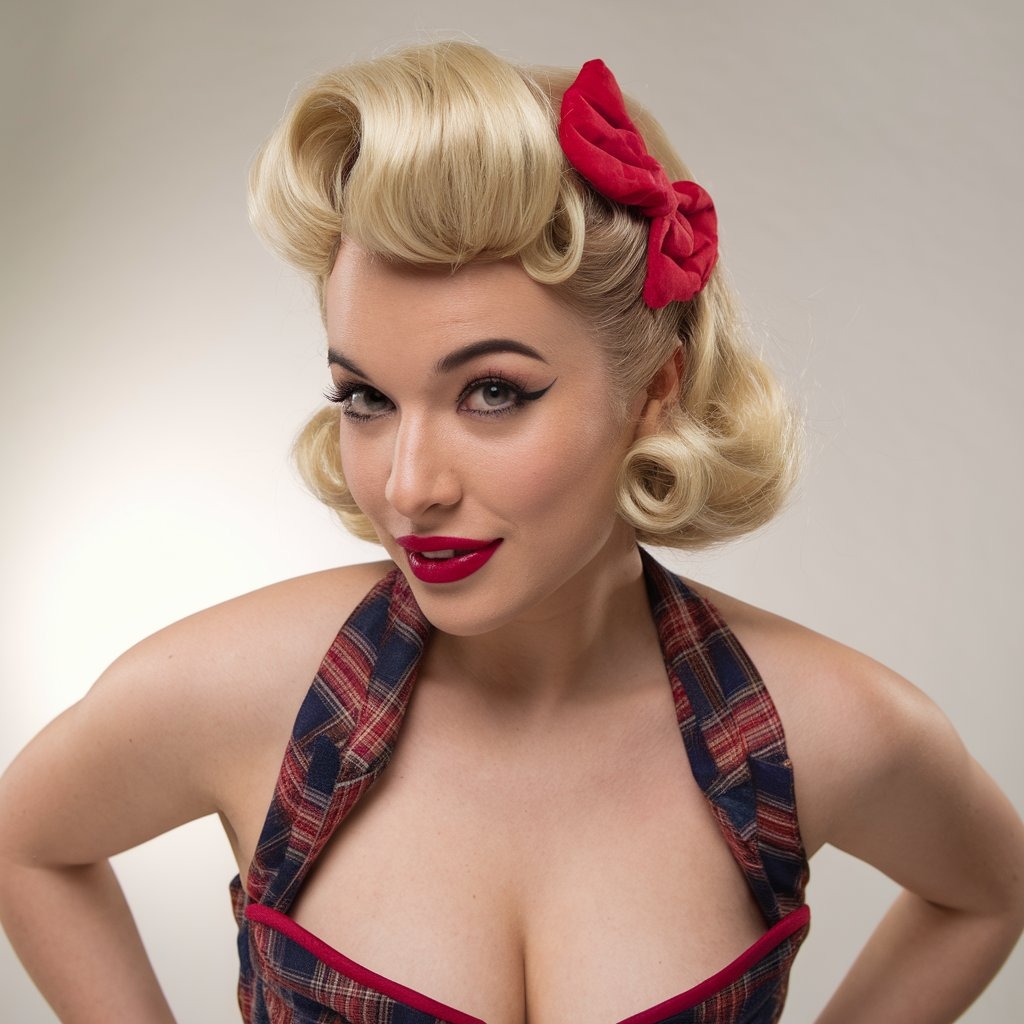 Playful Pin-Up Hair