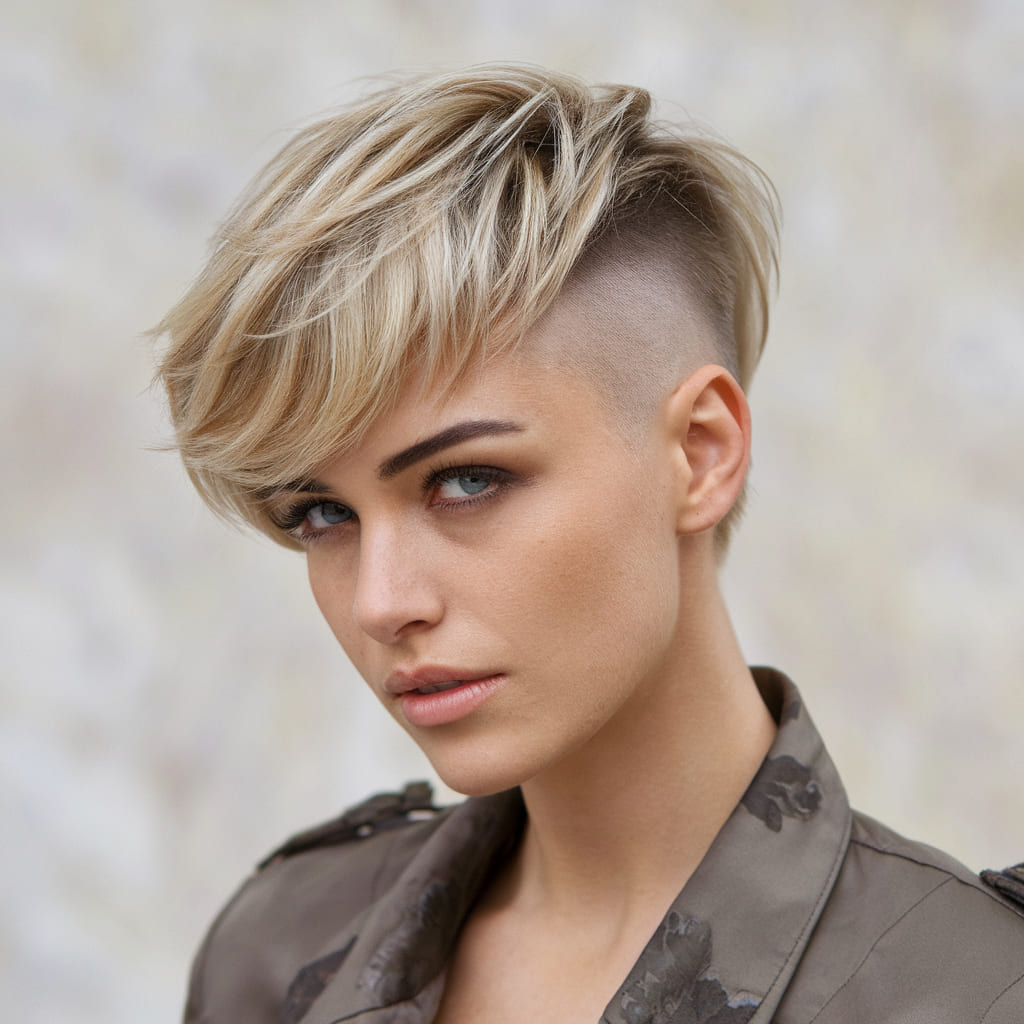 Short Cropped Cut with Undercut