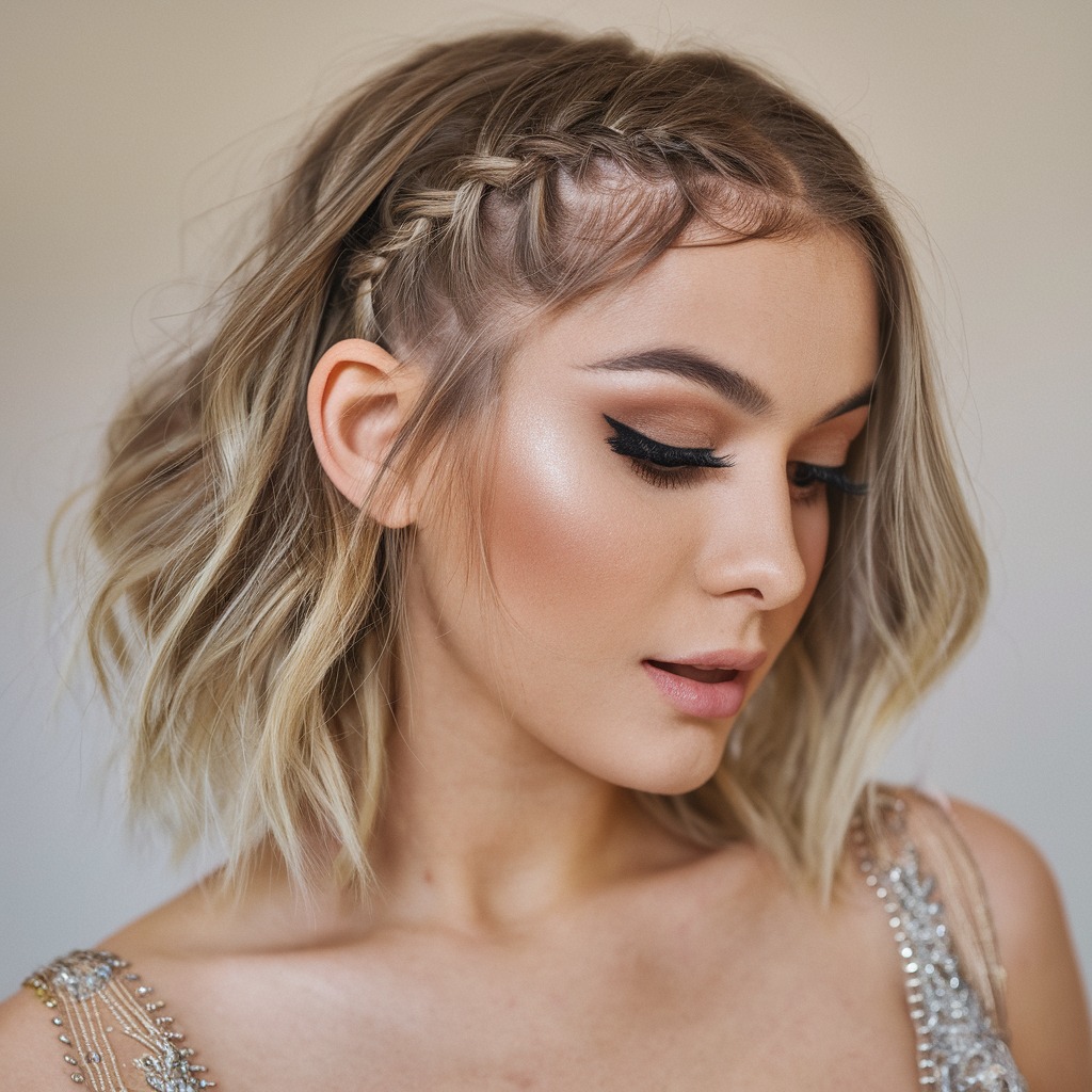 Side Braids with Loose Waves