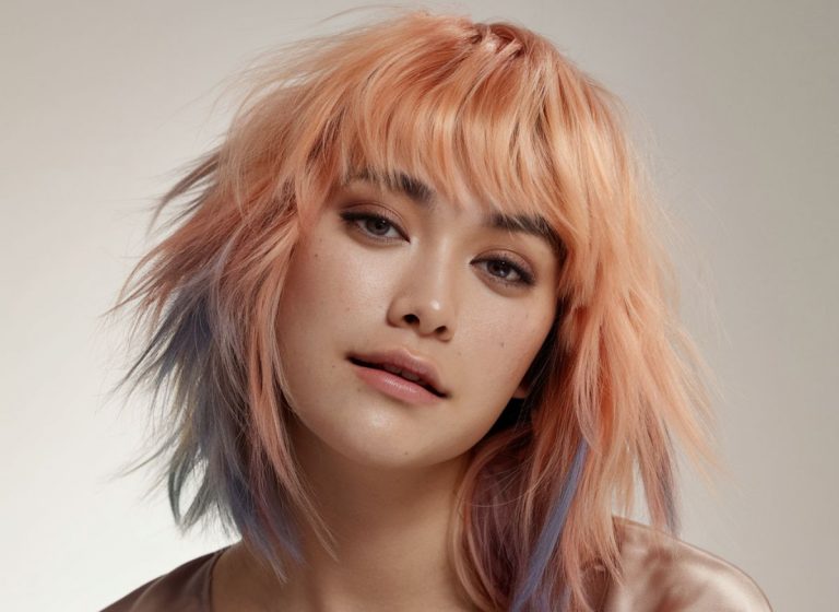 18 Trendy Wolf Cuts With Colorful Bangs For Added Style!