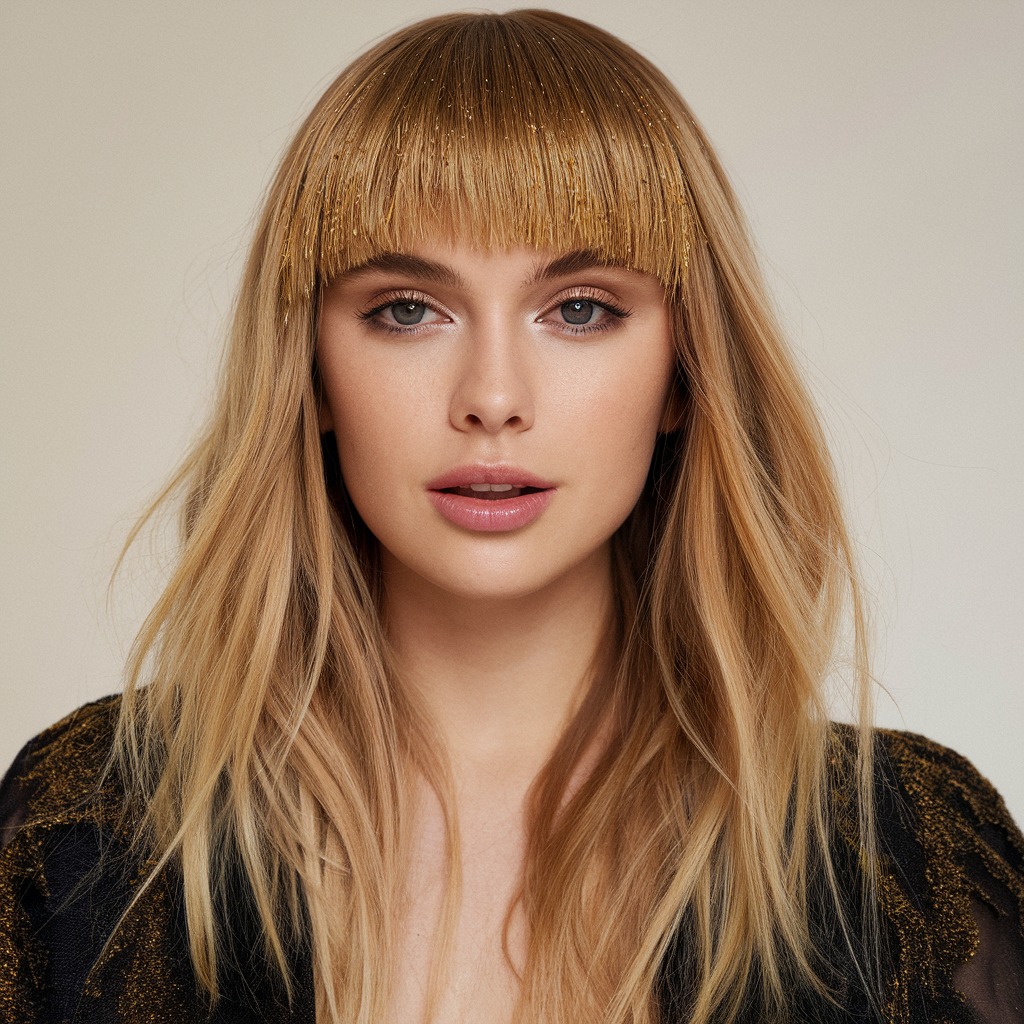 Textured Fringe with Gold Dust