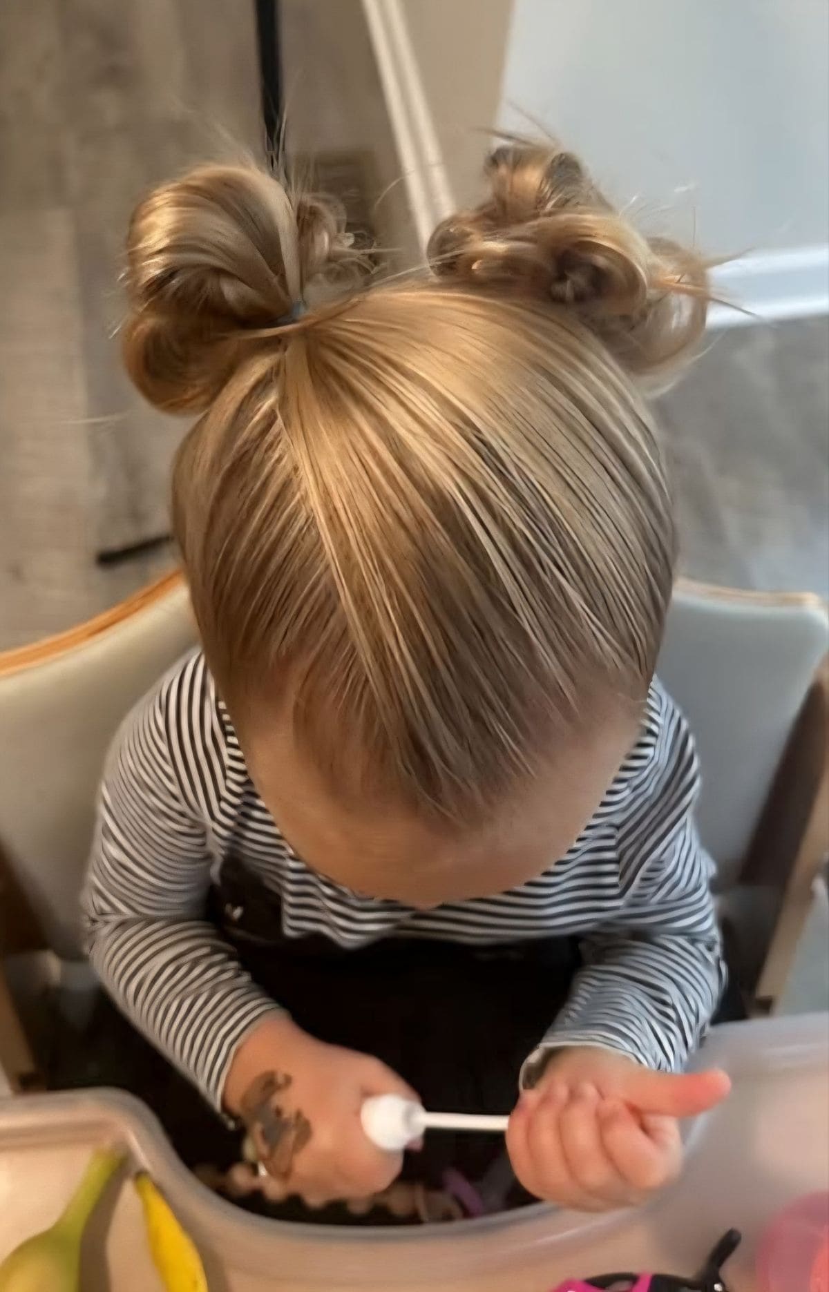 Messy Double Space Buns